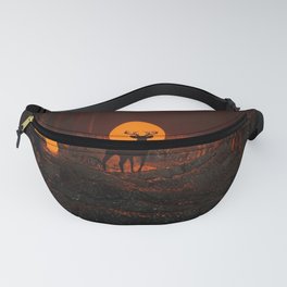 Deer in fairy forest Fanny Pack