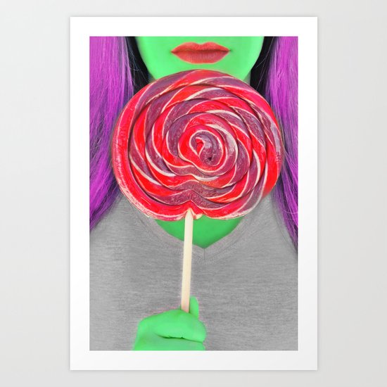 Space Lollipop Art Print