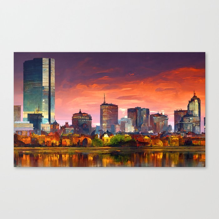 Boston Skyline Canvas Print