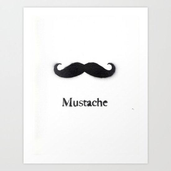Mustache Art Print