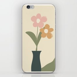 Couple of flowers in the vase iPhone Skin