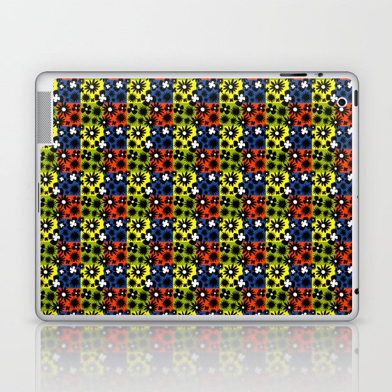 Board Shorts Wild Flowers Colorful Laptop & iPad Skin