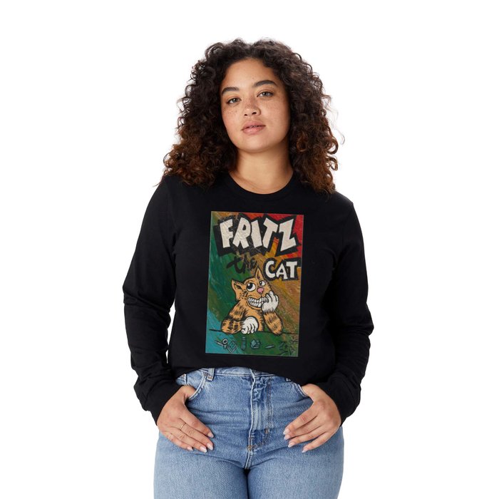 CULT ICON FRITZ THE CAT by DAVID C J BUNN Long Sleeve T Shirt by