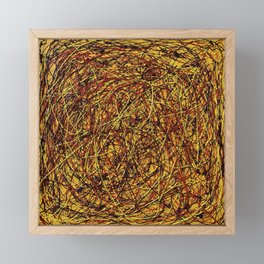 Abstract Oil Painting 3D   Framed Mini Art Print