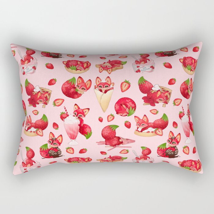 Foxberry Treats Rectangular Pillow