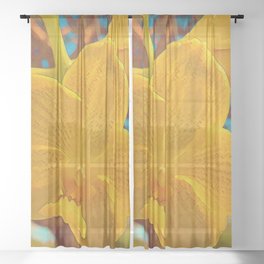 Butterfly Petals Sheer Curtain