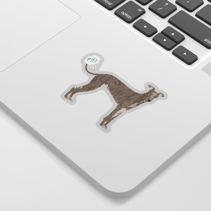 italian greyhound farting dog cute funny dog gifts pure breed dogs Sticker