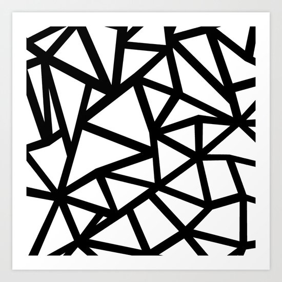 Ab Out Thicker B Art Print