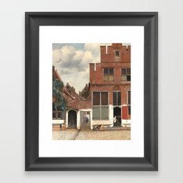 Johannes Vermeer The Little Street Framed Art Print