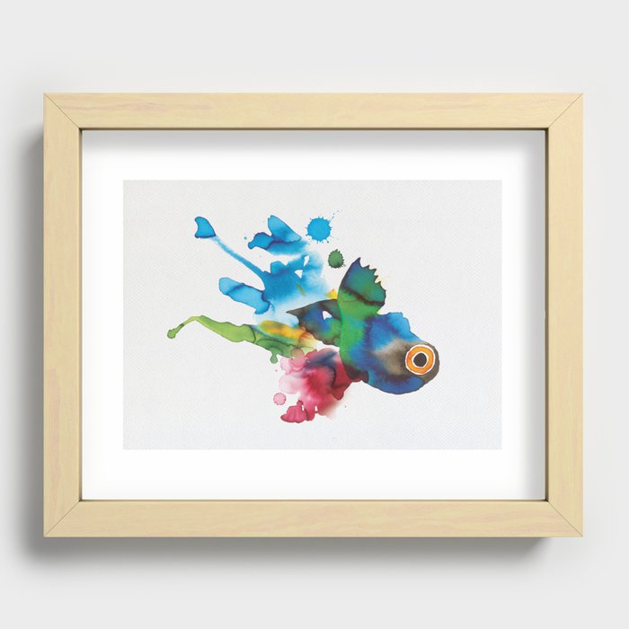 COLORFUL FISH 2 Recessed Framed Print