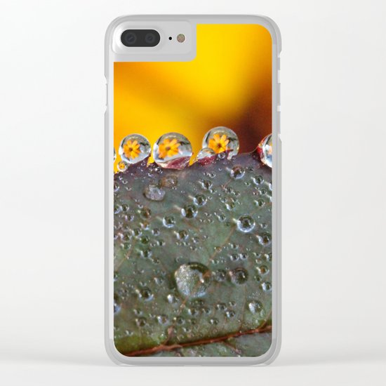 dew drops Clear iPhone Case