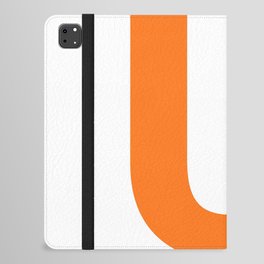 Letter U (Orange & White) iPad Folio Case