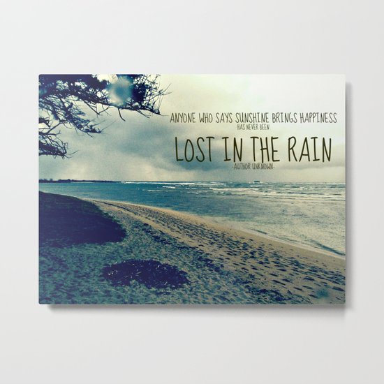 RAINING ON THE NORTH SHORE Metal Print
