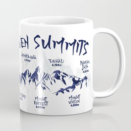 The Seven Summits Mountain Climbing Mug