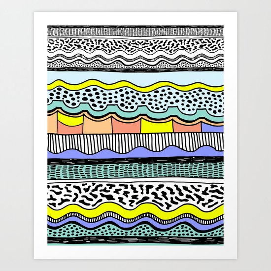 NATIVE WAVES Art Print