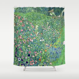 Gustav Klimt Italian Garden Shower Curtain