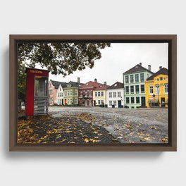 Fall in Bergen (Bergen, Norway)  Framed Canvas