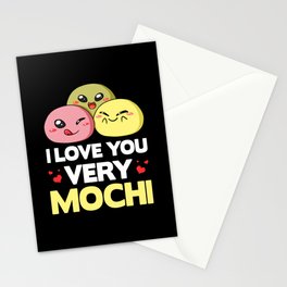 Mochi Ice Cream Donut Rice Cake Balls Stationery Card