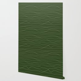 Abstract Lines 5 pattern green Wallpaper