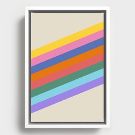 Rainbowy Mood Framed Canvas