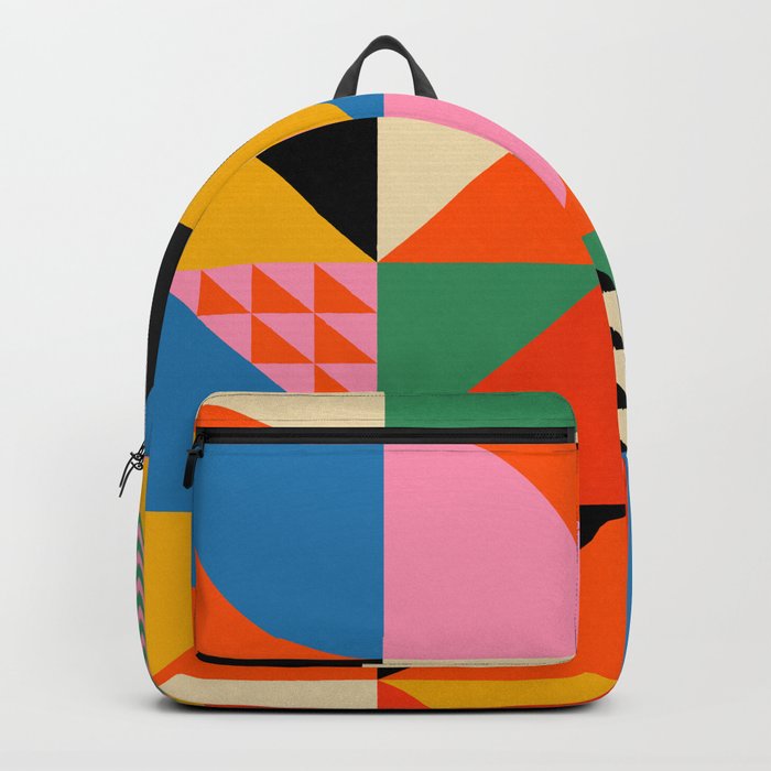 Geometric shape backpack hot sale