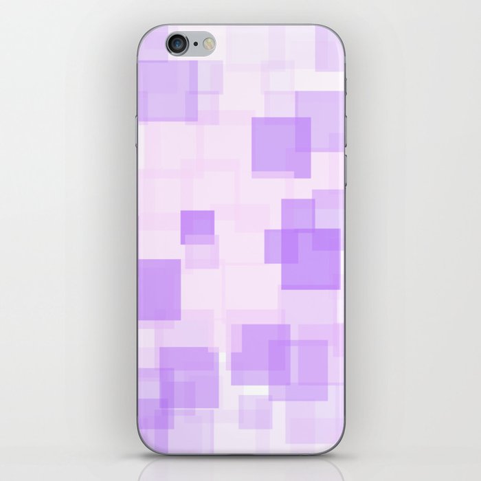 Purple Squares iPhone Skin