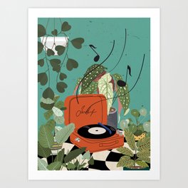 My Vinyl Record Player  Art Print