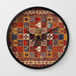 Antique Persian Isfahan Rug Wall Clock