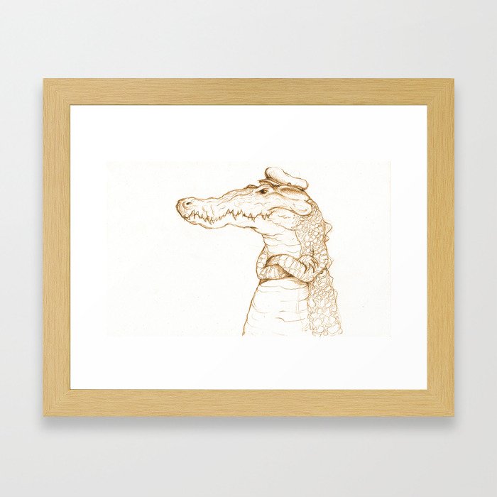 Sailor Gator  Framed Art Print