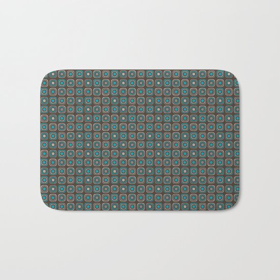 Pattern blue azul 6 Bath Mat