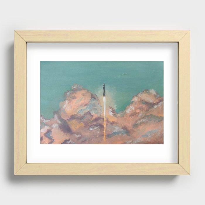 SpaceX Falcon 9 Recessed Framed Print