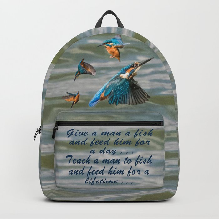 Teach a Man to Fish Backpack