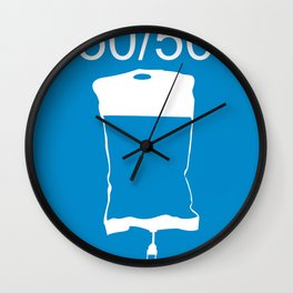 Minimalist 50/50 Wall Clock | Digital, Movies & TV, Graphic Design, Vector 