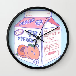 Peach Milk Wall Clock