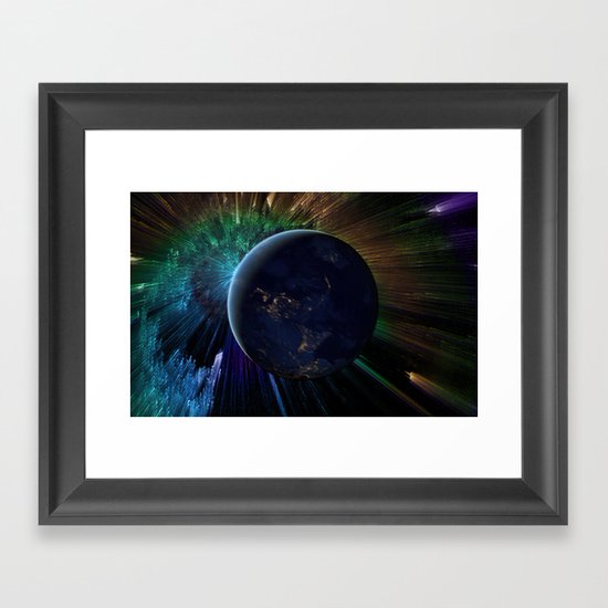 You Run to Catch Up With the Sun (But It's Sinking) Framed Art Print