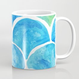 Mermaid Scales Turquoise Coffee Mug