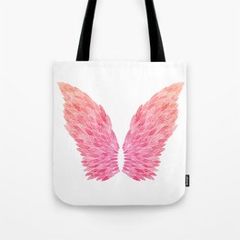 Pink Angel Wings Tote Bag