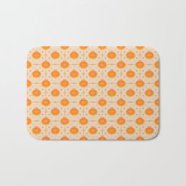 The retro happy orange Bath Mat