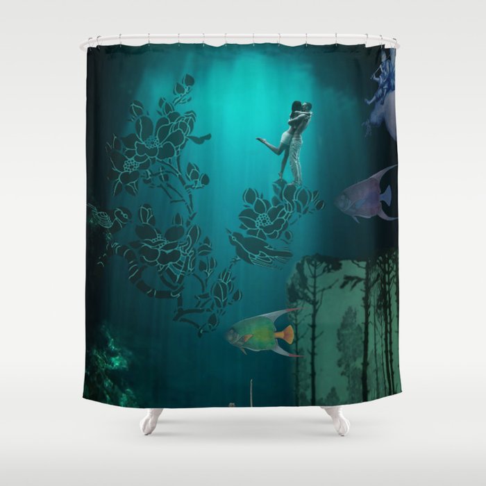 Filtered Sentiences Shower Curtain