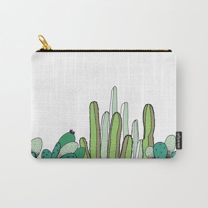 Cacti and Succulent Field Carry-All Pouch