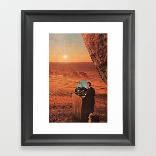 new day rising Framed Art Print