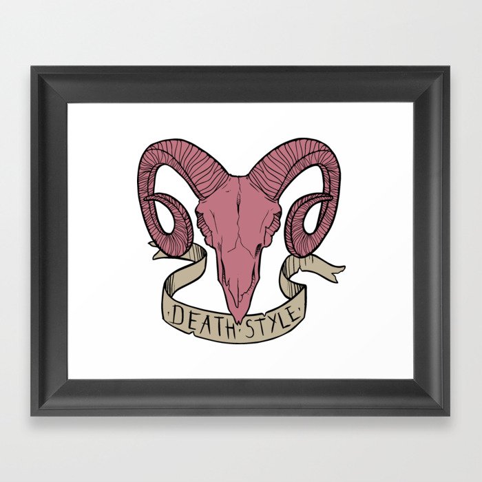 Death Style Framed Art Print