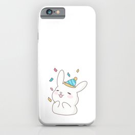 Snuffles the bunny - celebration iPhone Case