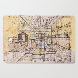 Paul Klee - Raum der Häuser, Room of the houses Cutting Board