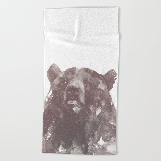Winter Bear Beach Towel