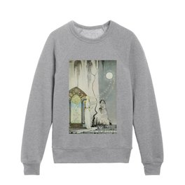 Kay nielsen East of the sun and west of the moon pl 09 (1922) Enhanced with artificial intelligence Kids Crewneck