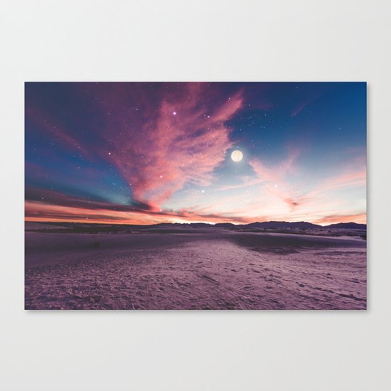 Moon gazing Canvas Print