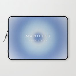 Manifest Your Vision, Aura, Gradient Laptop Sleeve