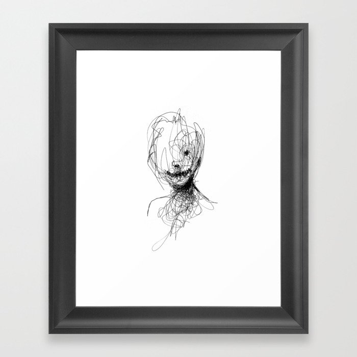 Dark Smile Framed Art Print