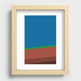 Elements - EARTH - plain and simple Recessed Framed Print